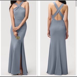 Jenny Yoo Kaleigh dress size 10 Mayan Blue